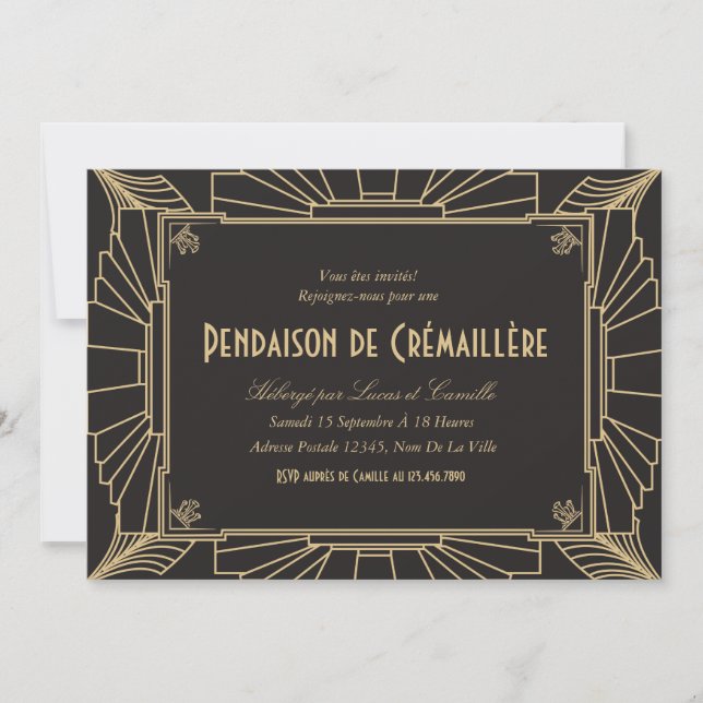 Invitation orientée de partie de pendaison de 1920 inbjudningar (Framsida)