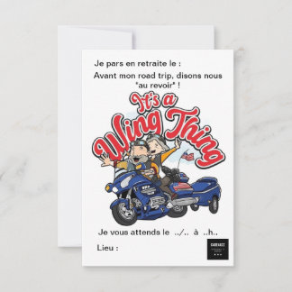 Invitation Pot de départ en retraite Spara Datumet