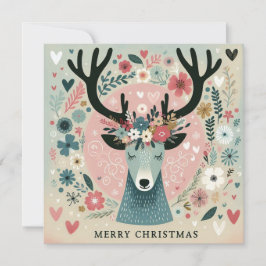 Invitation “Renne de Noël“ Inbjudningar