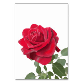 Invitation Rose rouge - symbole d’amour Bordsnummer