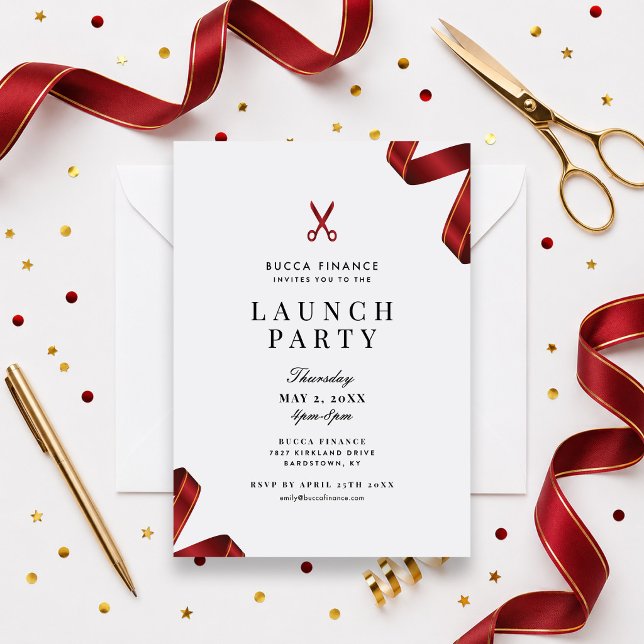 Invitation till lanseringsparty inbjudningar (Skapare uppladdad)