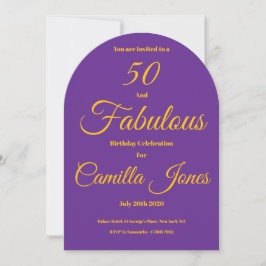 Invitation to a 50th Birthday Party Inbjudningar