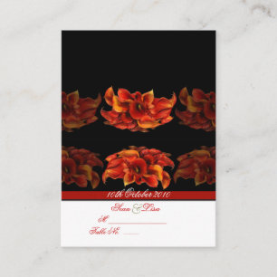 INVITATIONER FÖR PIXDezines BURNT ORANGE CALLA LIL Placeringskort