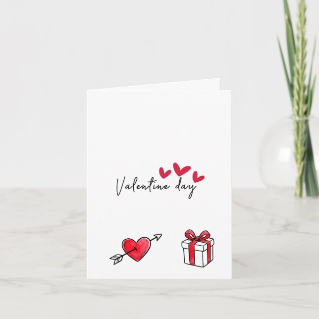 Invitations & Stationery > Valentine's Day Cards Kort (Framsida)