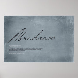 Invite Abundance into Your Home Poster