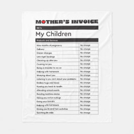 Invoice Blanket mors dag - Heartfilt Gift Fleecefilt