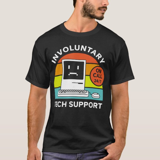 Involuntaryech Stöd rolig T Shirt (Framsida)