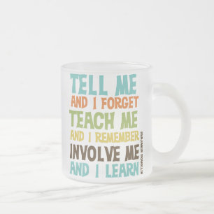 Involvera mig inspirationsoffert frostad glasmugg