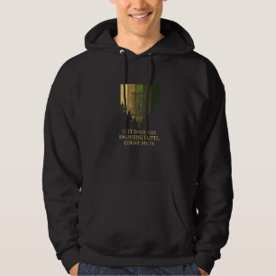 Involverar svängande puttar disc golf skämt om gol hoodie