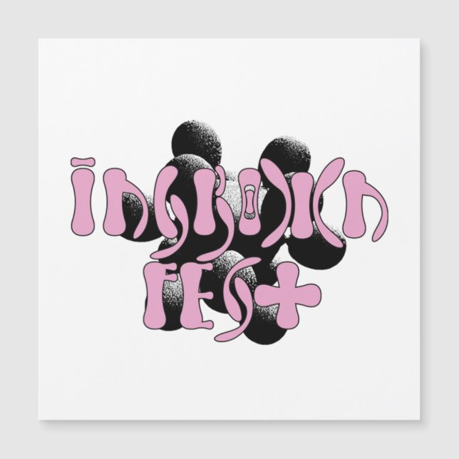 Invuxen Fest Large Magnet (Framsida)