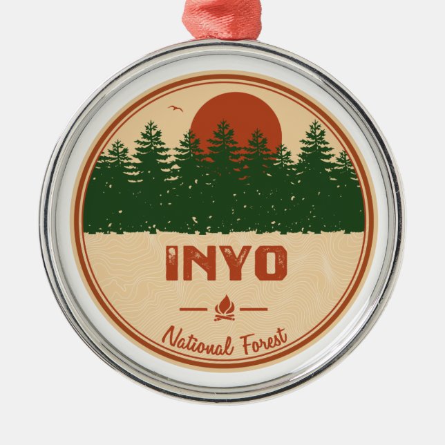Inyo National Forest Julgransprydnad Metall (Framsidan)