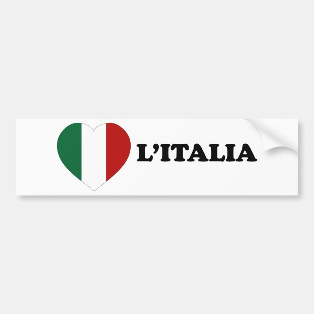 Io Amo Italia Bildekal (Framsidan)