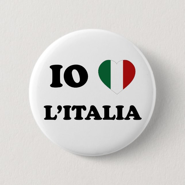 Io Amo Italia Knapp (Framsida)