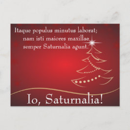 Io Saturnalia Citat från Petronius Inbjudan Vykort