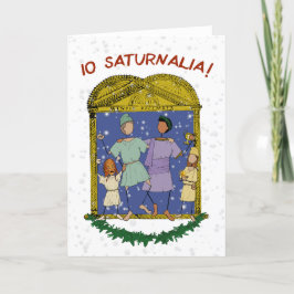 Io Saturnalia! Festive Hälsning-kort Meddelande