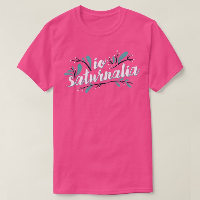 Io Saturnalia floral  T Shirt (Design framsida)