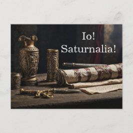 Io! Saturnalia! Inbjudan Vykort
