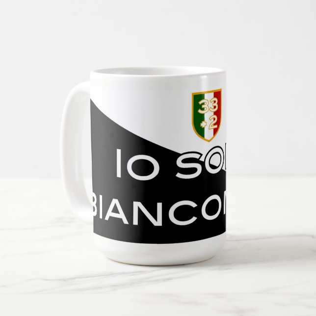 IO SONO BIANCONERO - KAFFEMUGG (Framsida vänster)