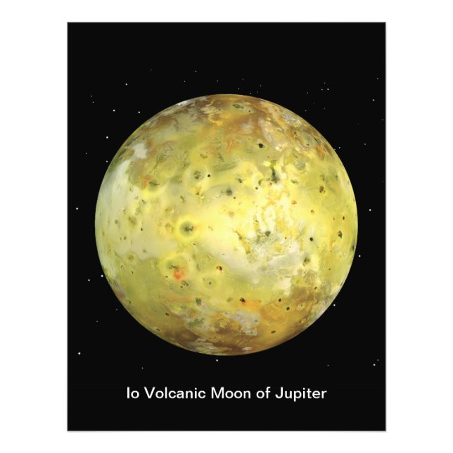Io Volcanic Måne of Jupiter Fototryck (Framsidan)