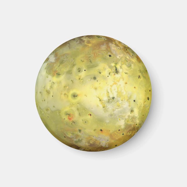 Io Volcanic Måne of Jupiter Magnet (Framsidan)