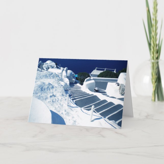 Ioa BySantorini Grekland Kort (Framsida)