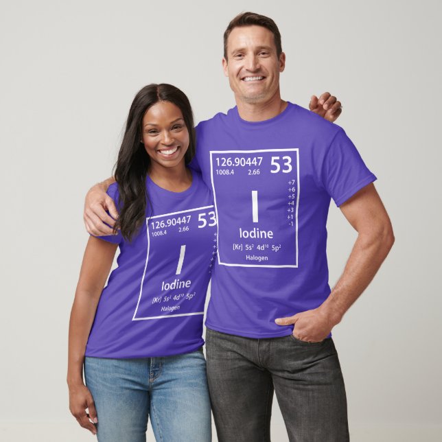 Iodine Inslag (vit) T-Shirt (Unisex)