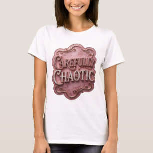 Iögonfallande guldutförande KONSTNÄRLIGT KAOTISKT T Shirt