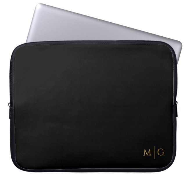 Iögonfallande moderna anpassade initialer laptop fodral (Framsidan)