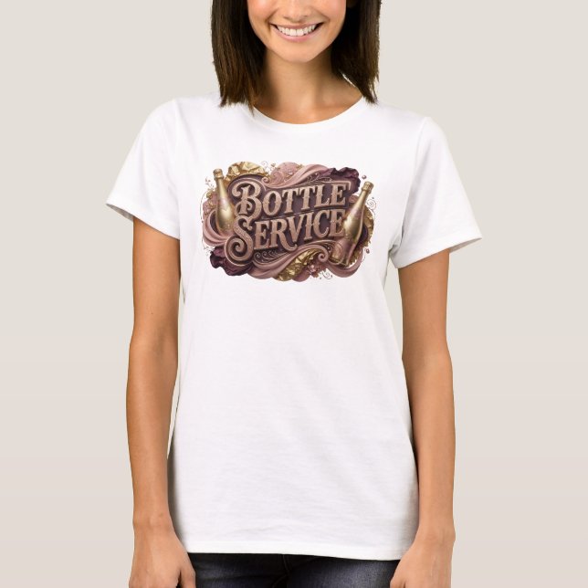 Iögonfallande röd FLASK SERVICE T-shirt design (Framsida)