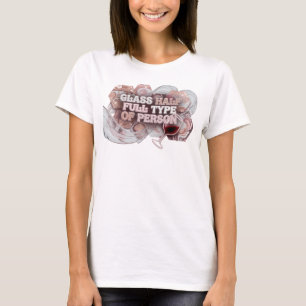Iögonfallande Rosa GLASSET HALVFULLT TYP AV PERSON T Shirt