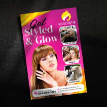 Iögonfallande Rosa Hårstil Makeup Artist Salong