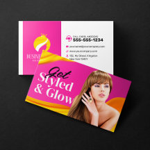 Iögonfallande Rosa Hårstyling Makeup Artist Salong