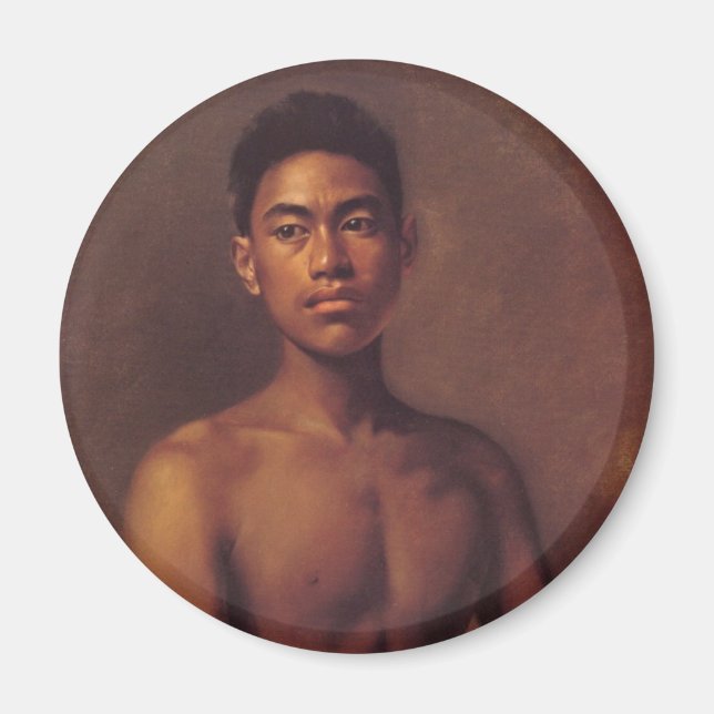 "Iokepa, Hawaiian Fisher Boy" - Magnet (Framsidan)