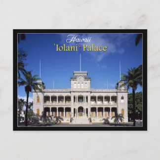 Iolani Palace i Honolulu, Hawaii Vykort
