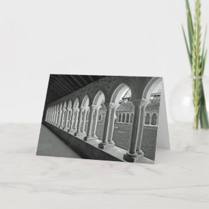 Iona Abbey Arches Greeting Card Kort
