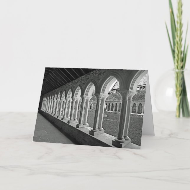 Iona Abbey Arches Greeting Card Kort (Framsida)
