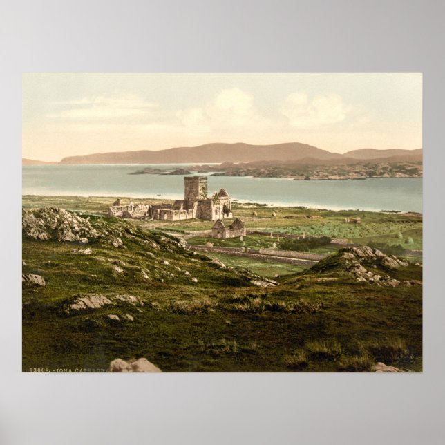 Iona Abbey, Argyll och Bute, Scotland Print Poster (Framsidan)