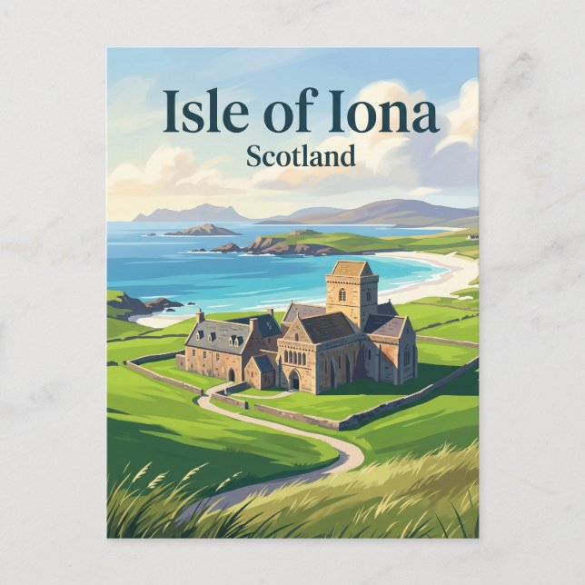 Iona Skottland Vykort (Framsida)