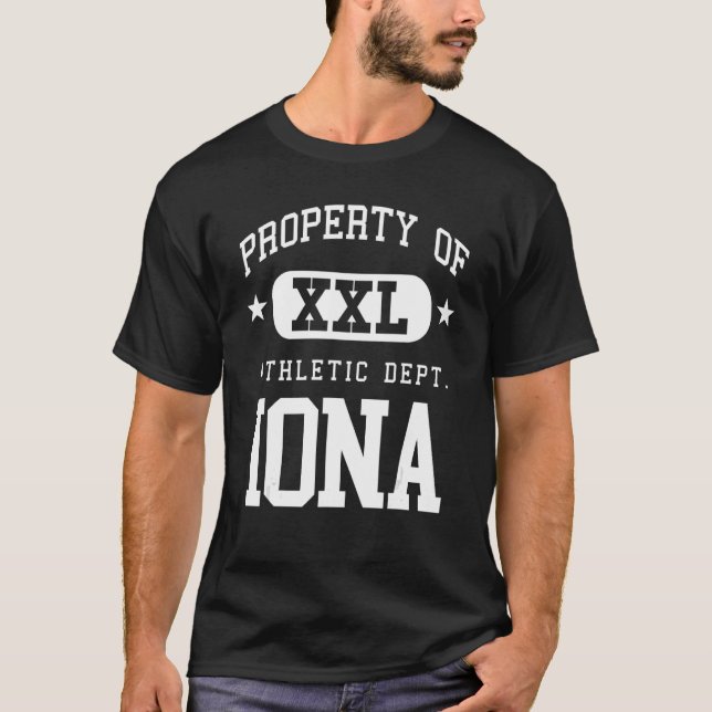 Iona XXL Athletic School Egendom T Shirt (Framsida)