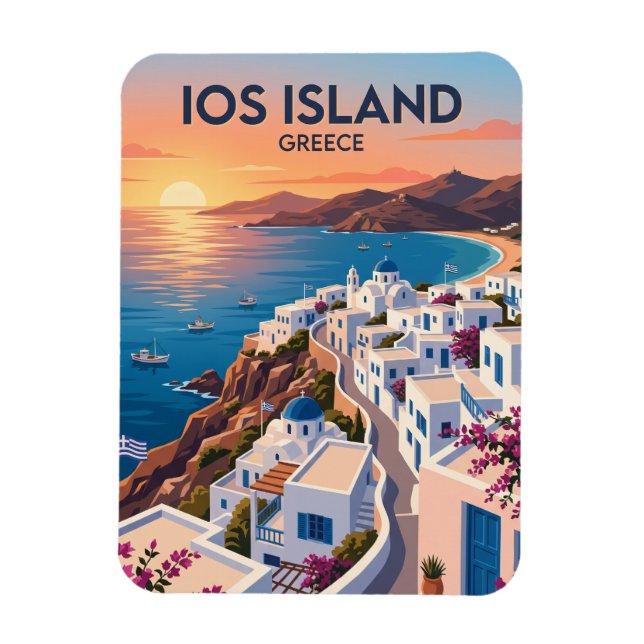 Ios Grekland Magnet (Vertikal)