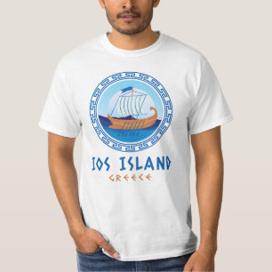 IOS, Greklands grekiska Frakt Design Manar T Shirt
