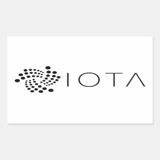 IOTA-Logotyp Rektangulär fästpunkt Rektangulärt Klistermärke