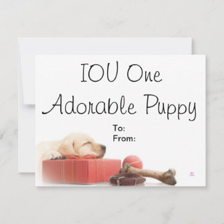 IOU One Adsible Puppy