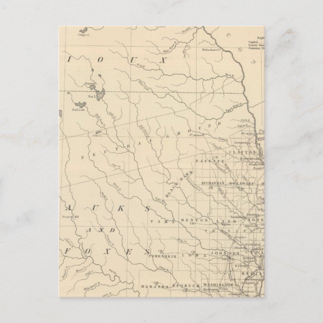 Iowa 2 vykort (Framsida)