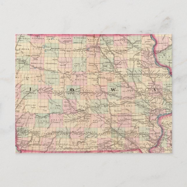 Iowa 3 vykort (Framsida)