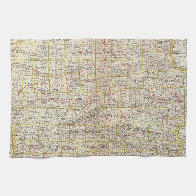 Iowa 6 kökshandduk (Horisontell)