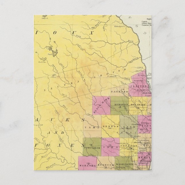 Iowa 7 vykort (Framsida)