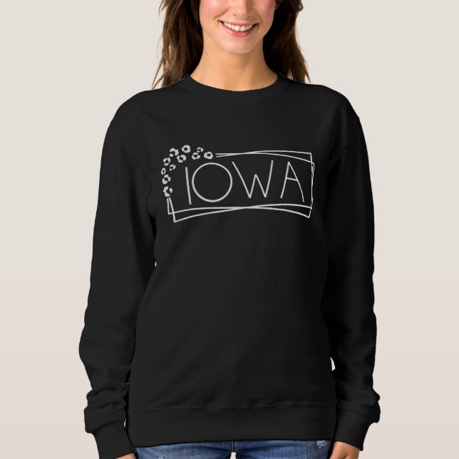 Iowa amerikansk delstat t shirt (Framsida)