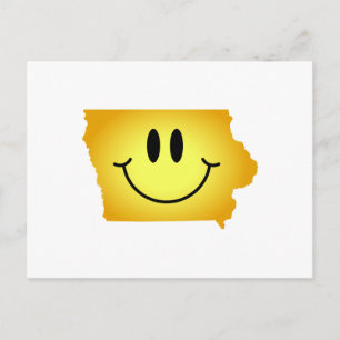 Iowa Ansikte Vykort