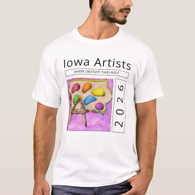 Iowa Artist T-shirt (Framsida)